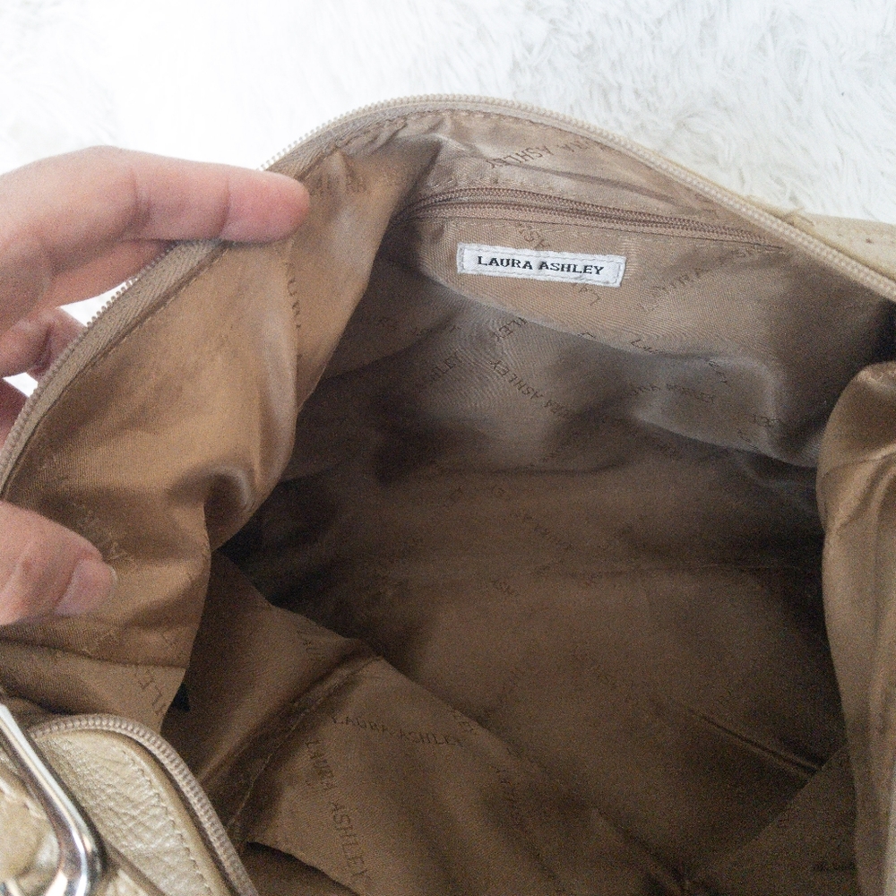 Laura Ashley Genuine Leather Hobo Bag - Picture 5 of 6
